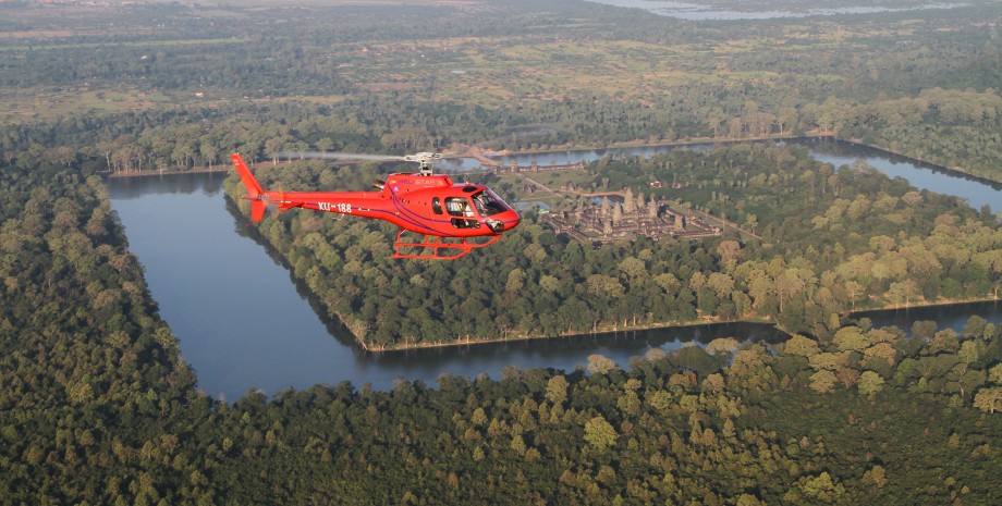 Survol d’Angkor en hélicoptère