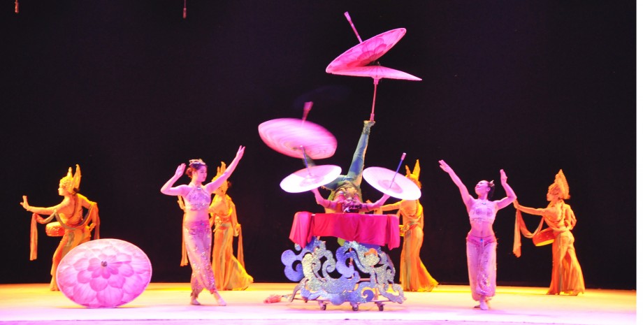 Spectacle d’acrobaties au théâtre Chaoyang