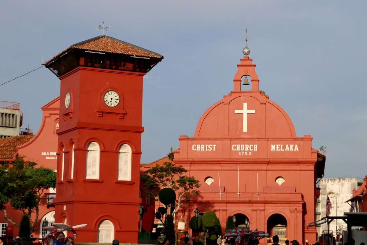 Le cœur historique néerlandais de Malacca, Dutch Square et la colline Saint-Paul