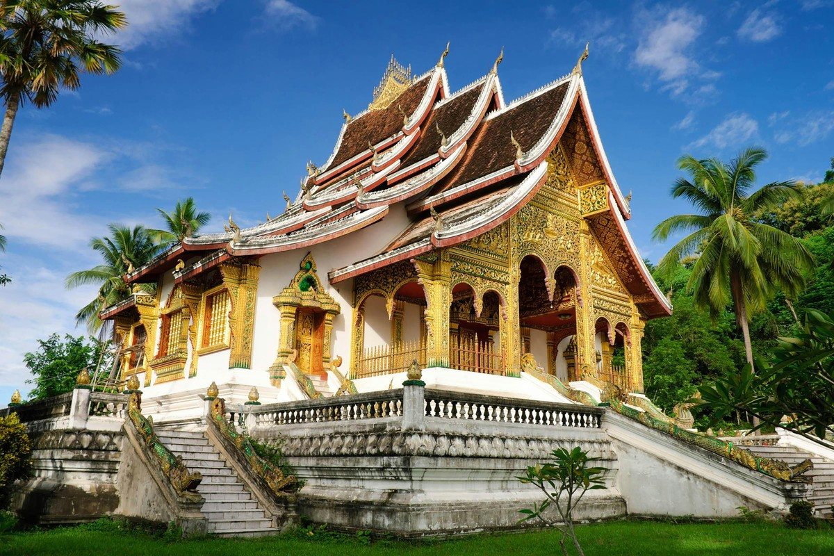Le pavillon Haw Pha Bang, dans l'enceinte du palais royal de Luang Prabang